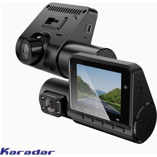 Overspeed/DMS Fatigue Driving Warning System Car GPS Dash Cam Dual-recorder 1080P Driving Recorder HD IR Night Vision Dashcam DM