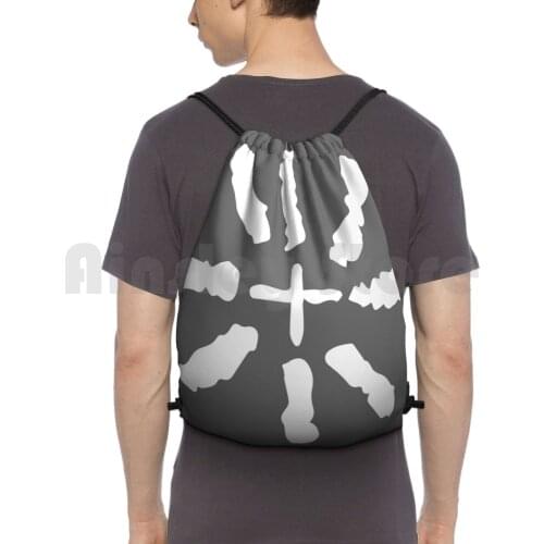 Railroad Ally Backpack Drawstring Bag Riding Climbing Gym Bag Serenity Rose Quartz Railroad 4 Deacon Synth Justice Video