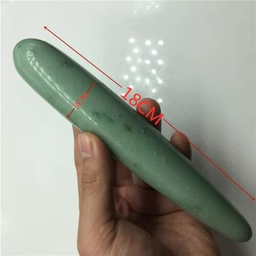 1pcs Natural dongling jade spiral crystal wand hand carved crystal gem yoni massage wand healing wand