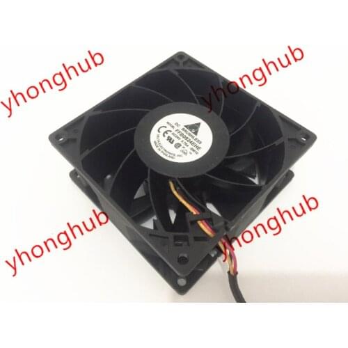 Delta Electronics FFB0924EHE SM10 DC 24V 0.75A 92x92x38mm 3-wire Server Cooling Fan