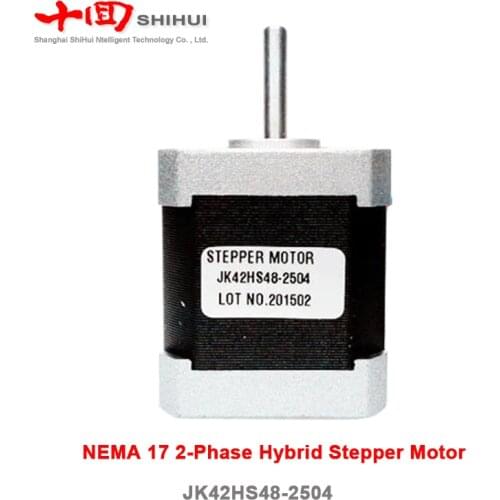 42BYGH NEMA 17 2-Phase 4-Lead Hybrid Stepper Motor 48mm 2.5A 0.5N.m 71Oz.in 1.8 Degree For 3D Printer CNC Kit