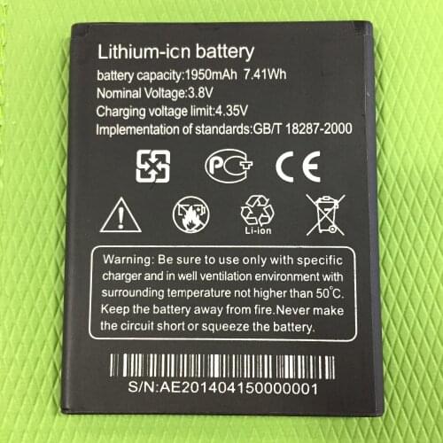 MLLSE T5 1950mah Battery New Batteries for Thl T5s DNS S4705 4705 Smart Mobile Phone