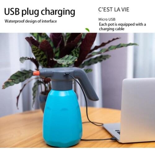 Electric Watering Can, Plastic Watering, Gardening Watering Can, Transparent Sprayer, Bottle Force Automatic Water Spray Disinfe