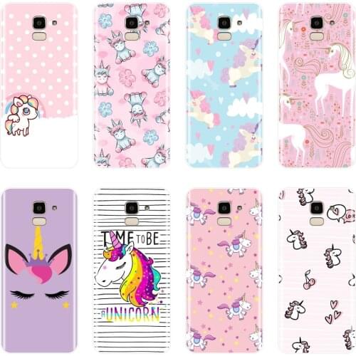 Sweet Girl Case For Samsung Galaxy J2 J5 J7 Prime J3 J5 J7 2015 2016 2017 Cute Unicorn Cover Case For Samsung J4 J6 J8 Plus Case