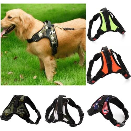 Medium Large Dog Chest Strap Dog Leash Adjustable Breathable Harness Vest Collar Soft Collar Walk Out Hand Strap Pet Supplies