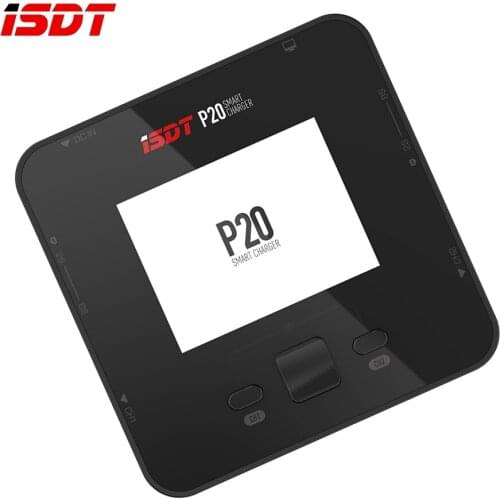 FPV ISDT P20 500W X2 20A x2 Dual Channel Battery Balance Charger for Lilon LiPo LiHV NiMH LipoPb Battery DIY Accessories RC
