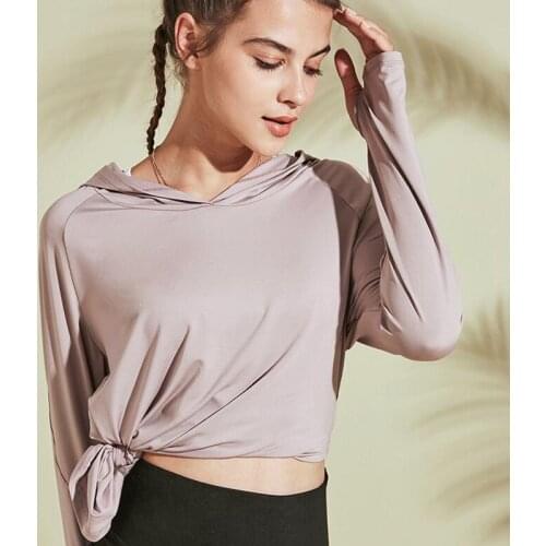 Running T-shirt Loose Fitness Clothing Gym Female Breathable Quick-dry Long Sleeved Yoga shirt Top Women Tees