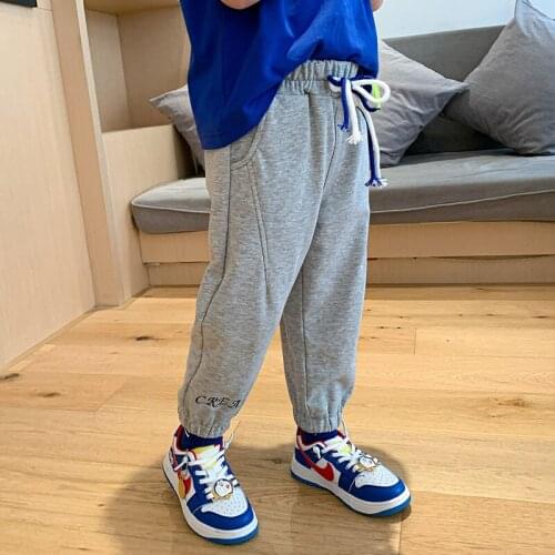 Cartoons Spring Summer Thin Casual Pants Boys Kids Trousers Children Clothing Teenagers Formal Outdoor High Quality
