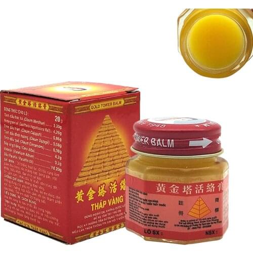 New 2019 Pain Cream Vietnam Gold Tower Balm 20g Relieving Itching Muscle Joints Rheumatism Detumescence Ointment Active Cream