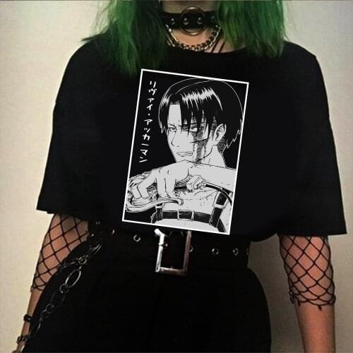 Attack on Titan Japanese Anime T Shirt Men Funny Harajuku Summer T-shirt Short Sleeve Casual Tshirt Tees Male