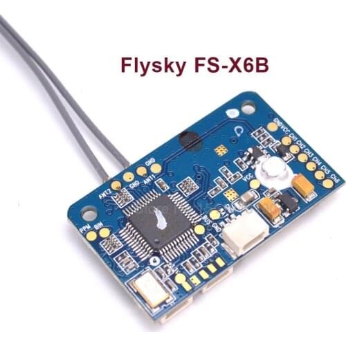 Original Flysky FS-X6B FS X6B 2.4G PPM i-BUS 6CH Receiver For Rc Quadcopter FS-I6X FS-i4 FS-i6 FS-i6S Transmitter