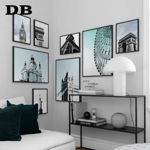 New York Statue Of Liberty Triumphal Arch Nordic Posters And Prints Wall Art Canvas Painting Wall Pictures For Living Room Decor