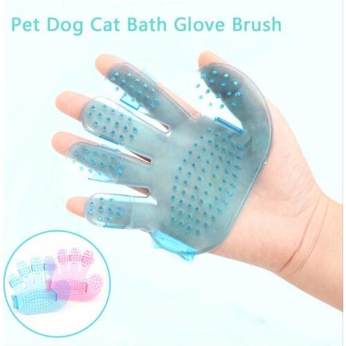Rubber Pet Combs Pet Glove Comb Dog Pet Hair Grooming Cleaning Glove Hair Remover Massage Comb Portable Dog Cat Pet Tools