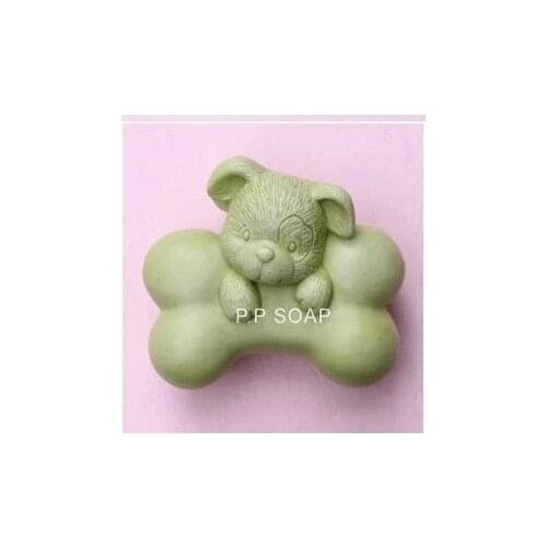 Cute Dream dog For Bone Craft Art Silicone Soap mold Craft Molds DIY Handmade soap molds