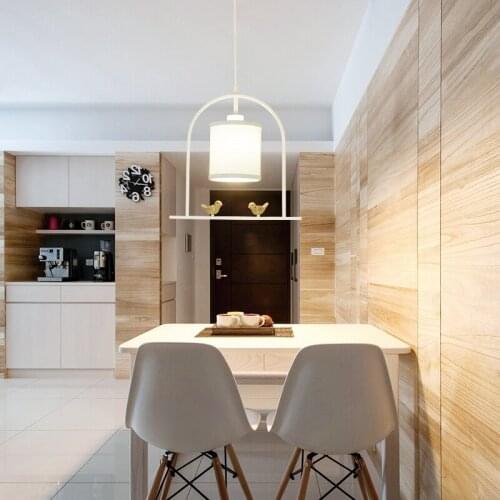 Modern led glass pendant light nordic dining room kitchen light bird designer hanging lamps home decor avize lustre lighting e27