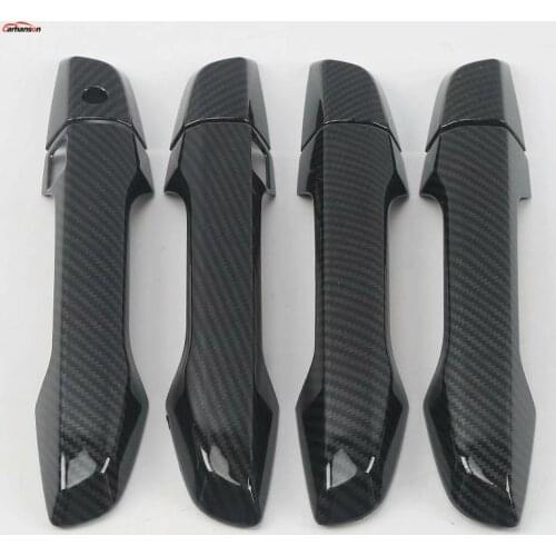 Car Styling Sticker For Honda Cr-v Crv 2017 2019 Carbon Fiber Car Door Handles Cover Trim Exterior Chrome Accessories 8pcs/set