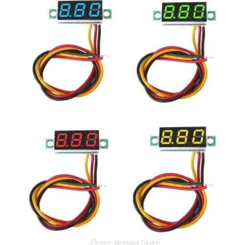0.28 Inch DC 0-100V 3 Wires LED Display Digital Voltmeter Gauge Voltage Panel Meter Detector Monitor Tools Au 28 20 Dropship