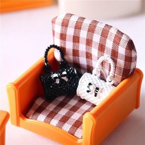 1/12 Dollhouse Mini Butterfly Bag Simulation Doll House Decoration Miniature Toy For Dolls Fashion Accessory