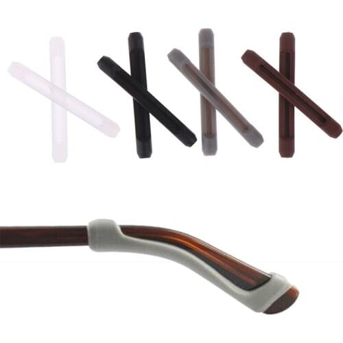 1 Pairs Sunglasses Eyeglass Leg Temple Tips Black Ear Hook Silicone Anti-Slip Holder Glasses Anti-slip Cover