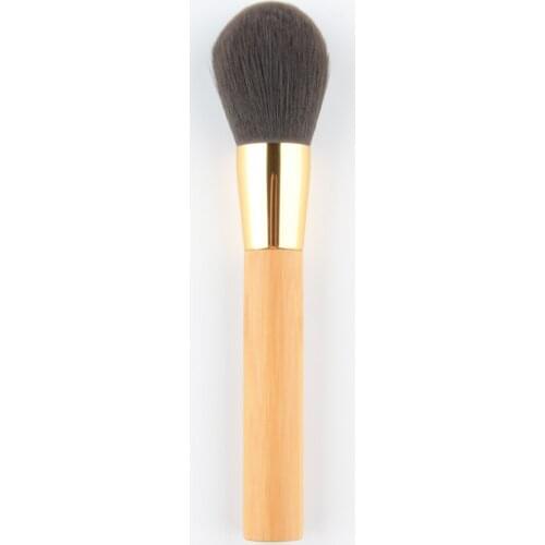 1 piece Big Powder Makeup brushes Bamboo handle Synthetic hair Round head Powder Make up brush Professional no logo