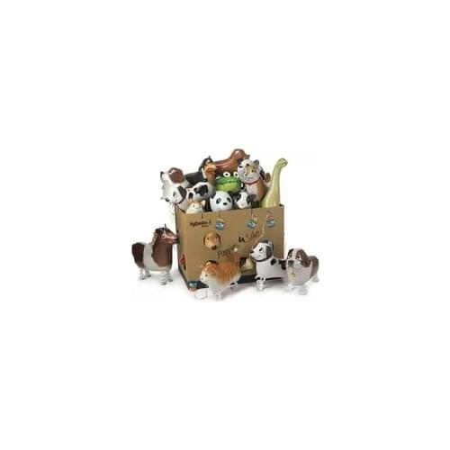 10pc/lot lovely walking animal balloons with leg for birthday animal farm party foil pet balloons children toy