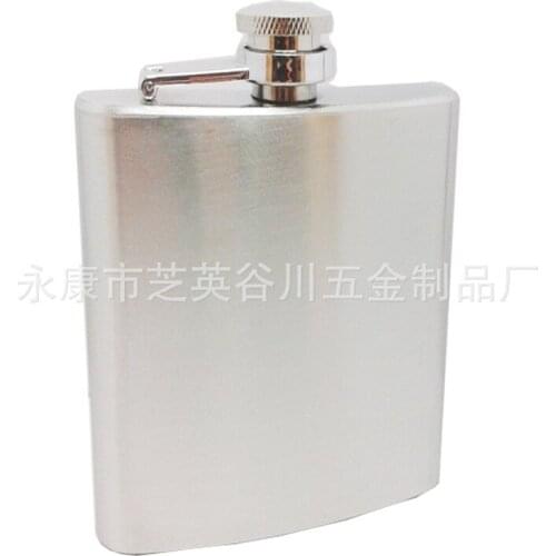 100pcs/lot 2015 Hot Sale Trustworthy 6oz Stainless Steel Hip Flask Liquor Whisky Alcohol Cap + Funnel Drinkware Free Ship