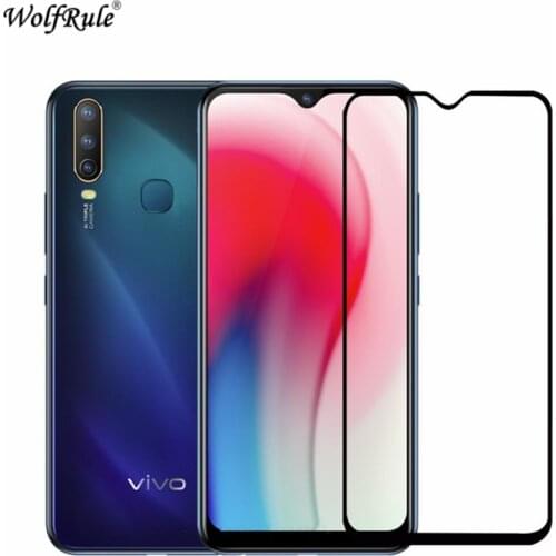 2PCS Tempered Glass For Vivo U3X Glass Full Cover Glue Screen Protector For Vivo U3X Phone Glass For Vivo U10 U3X U10 Color Film