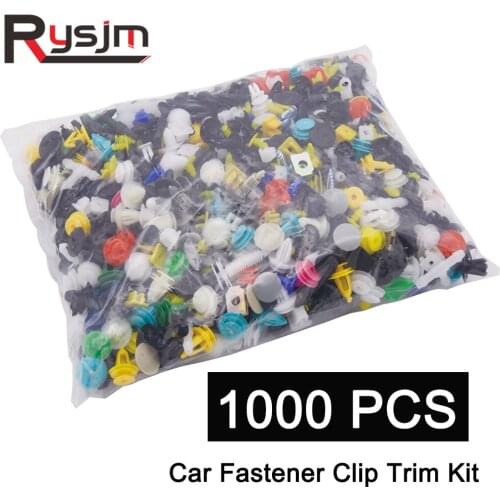 500pcs 1000pcs car fastener clip trim kit Auto Mixed Fasteners Clip Bumper Car Push Engine for Fender Door Trim Panel Clips