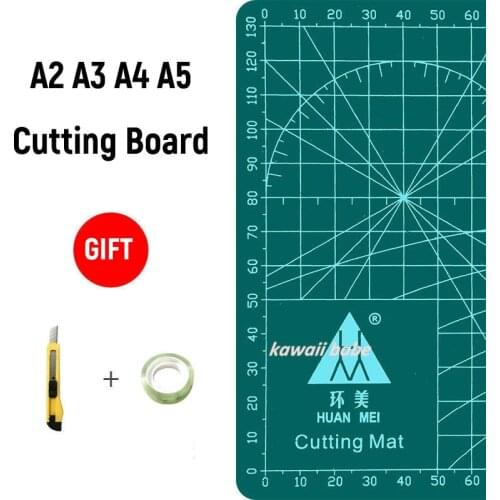 A2 A3 A4 A5Cutting Board Grid Line Self-healing Cutting Board Craft Card Multi-color Double-sided Desktop Cutting Pad