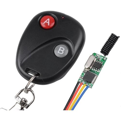 Wireless Micro Remote Control Switch Mini Receiver 3.5v 3.7v 4.5v 5v 6v 7.4v 8.4v 9v 12v Small Receiver Transmitter 433.92Mhz