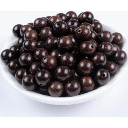 6/8/10mm 50/100Pcs Wooden Beads Brown Round Natural Eco-Friendly Wood Loose Spacer Bead for Jewelry Making Craft DIY Accessories
