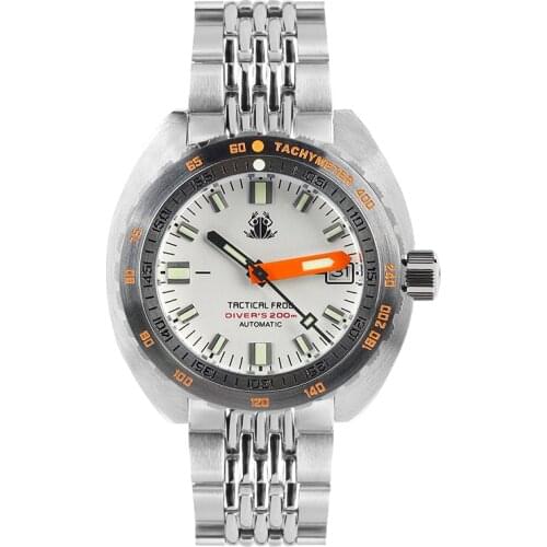 Tactical Frog SUB 300T Mechanical Watch NH35 Stainless Steel Automatic Stainless Bracelet Green Luminous Men Watches 2021 Luxury