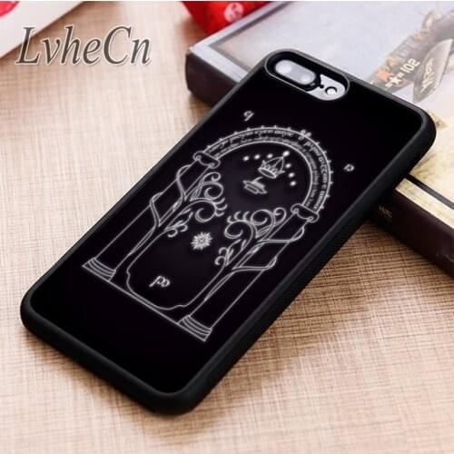 LvheCn LOTR GATE phone Case cover For iPhone 5 6 6s 7 8 plus X XR XS max 11 12 Pro Samsung Galaxy S7 edge S8 S9 S10
