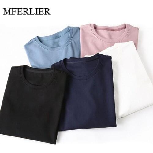 Spring Autumn Plus size men t shirt 5XL 6XL 7XL Bust 142cm Loose thick style t shirt men