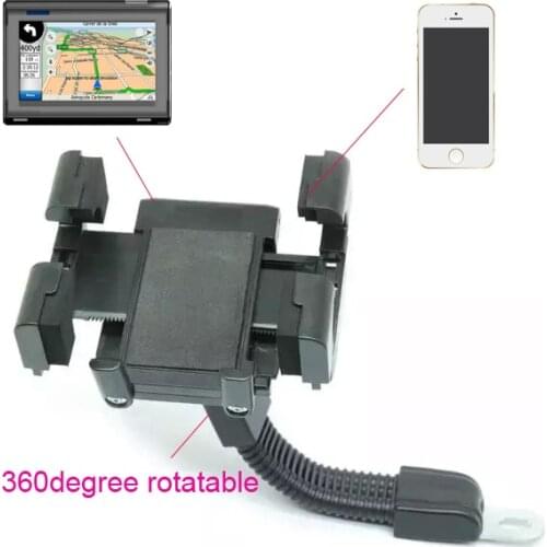 360 degree Rotation Motorcycle Holder Stand Mount Bracket For Mobile Phone PDA GPS Navigation Rearview Mirror Mount Holder