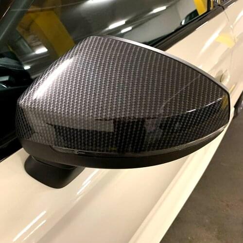 For Audi A3 S3 8V RS3 2013 2014 2015 2016 2017 2018 2019 RearView Mirror Case Cover Carbon fiber pattern or Black Cover