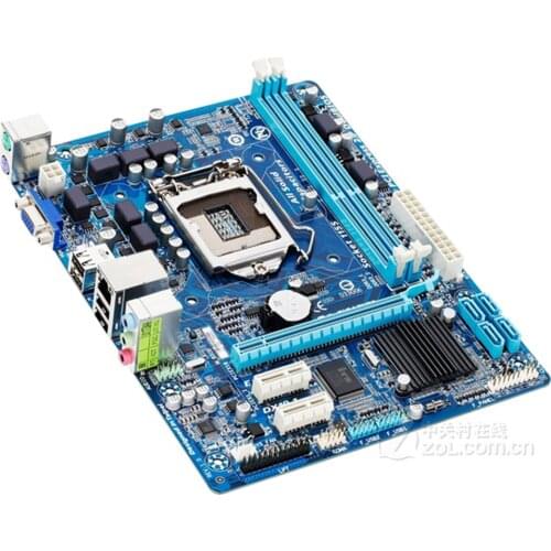 For GIGABYTE GA-H61M-DS2 Desktop For Motherboard H61 Socket LGA 1155 i3 i5 i7 DDR3 16G uATX UEFI BIOS Original H61M-DS2 Used