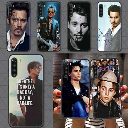 Johnny Depp Phone case For Xiaomi Redmi Note 7 7A 8 8T 9 9A 9S 10 K30 Pro Ultra black art hoesjes trend bumper painting funda