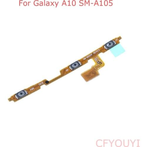 10pcs/lot Power Volume Side Key Buttons Flex Cable Part For Samsung Galaxy A10 A105