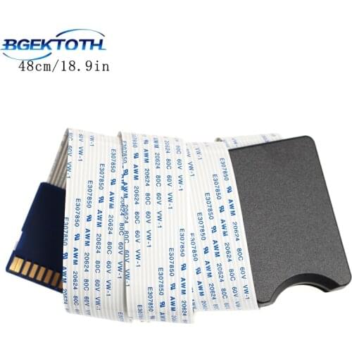 High Quality SD SDHC SDXC Card Male To Female Flexible Extension Adapter Cable 48cm / 60cm Feb7