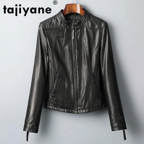 Real Genuine Leather Jacket Women Clothes 2020 Womens Fur Coat Korean Vintage Spring Autumn Sheepskin Coat Outwear Tops ZT2347