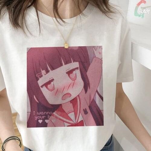 Summer Japanese New Casual Fashion Plus Size O-neck Short Sleeve Cartoon Harajuku Funny Kawaii Ulzzang Print T-shirt Women Top