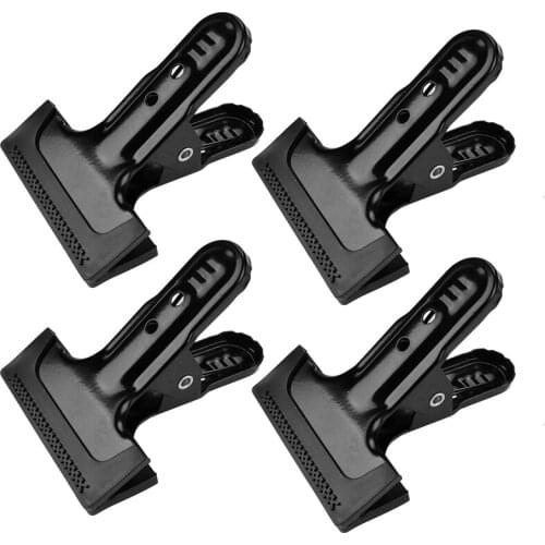 Metal Clip Photography Studio Background Stand Holder Clips Backdrop Clamps Rubber Protective Sleeve Photography Bracket Holder