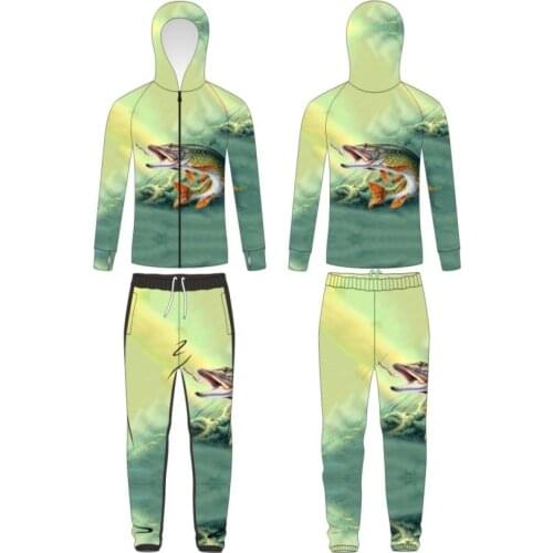 Amazon Sun-protective Clothing Mens Summer Fishing Suits Outdoor Suit New Fish Animal Breathable Quick-dry Fishing Cn(origin)