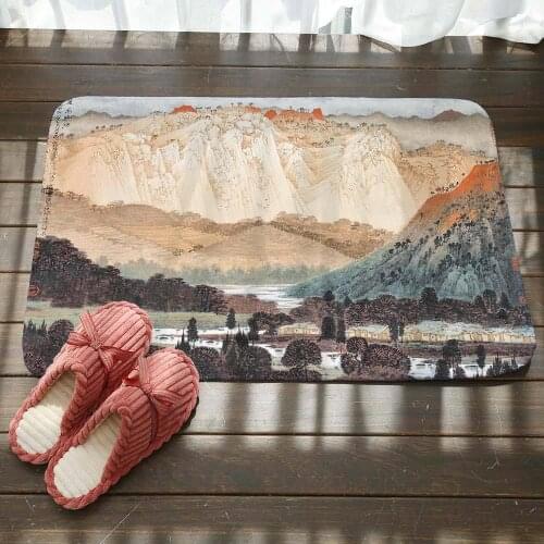 Doormat Vacuuming Anti-slip kitchen bedroon bath floor mats Carpet Home Entrance Rugs kids prayer mat 40*60cm DD238