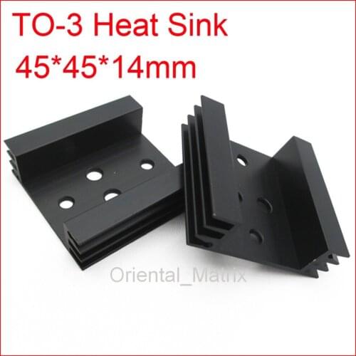 Free Shipping 5pcs TO-3 HeatSink Heat Sink Radiator 45*45*14mm Small Radiator Cooler