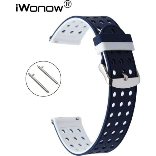 Quick Release Silicone Rubber Watchband for Omega Tissot Longines Mido Watch Band Strap 17mm 18mm 19mm 20mm 21mm 22mm 23mm 24mm