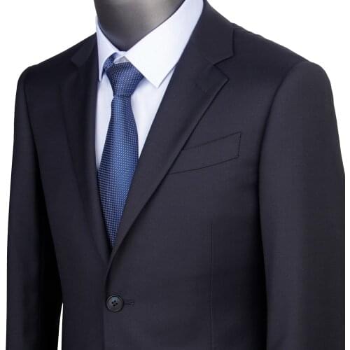 Luxury 100% Wool Super 120 Tailor-Made Suits For Men Suit Midnight Blue Bemberg Lining Selected Sarawan Wedding Dress Tuxedo Man