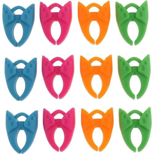 12x Assorted Silicone Bobbins Holder Clamps Sewing Machine Sewing Tools