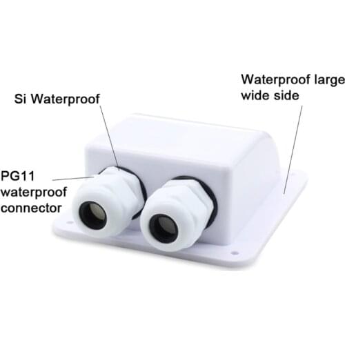 Solar Power Supplies 1/2 Hole Roof Cable Entry Gland Waterproof Plastic Junction Box for Yacht Campervan